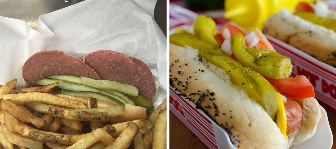 Dave's Red Hots Menu
