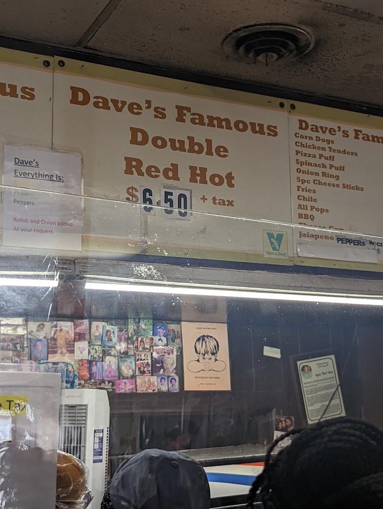 Dave's Red Hots Menu image 2